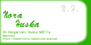 nora huska business card